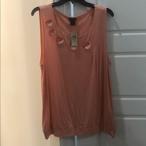 Ann Taylor sleeveless xl coral top